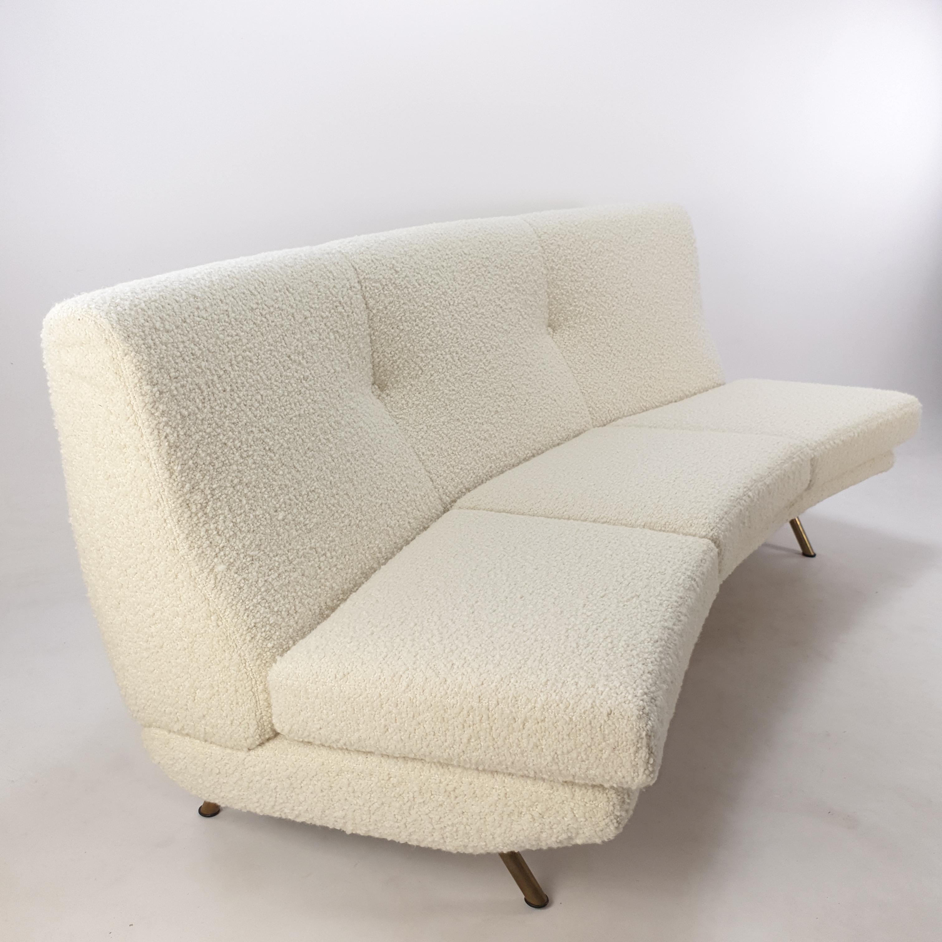 Mid Century Curved Triennale Sofa by Marco Zanuso for Arflex, Italy, 1950s 1
