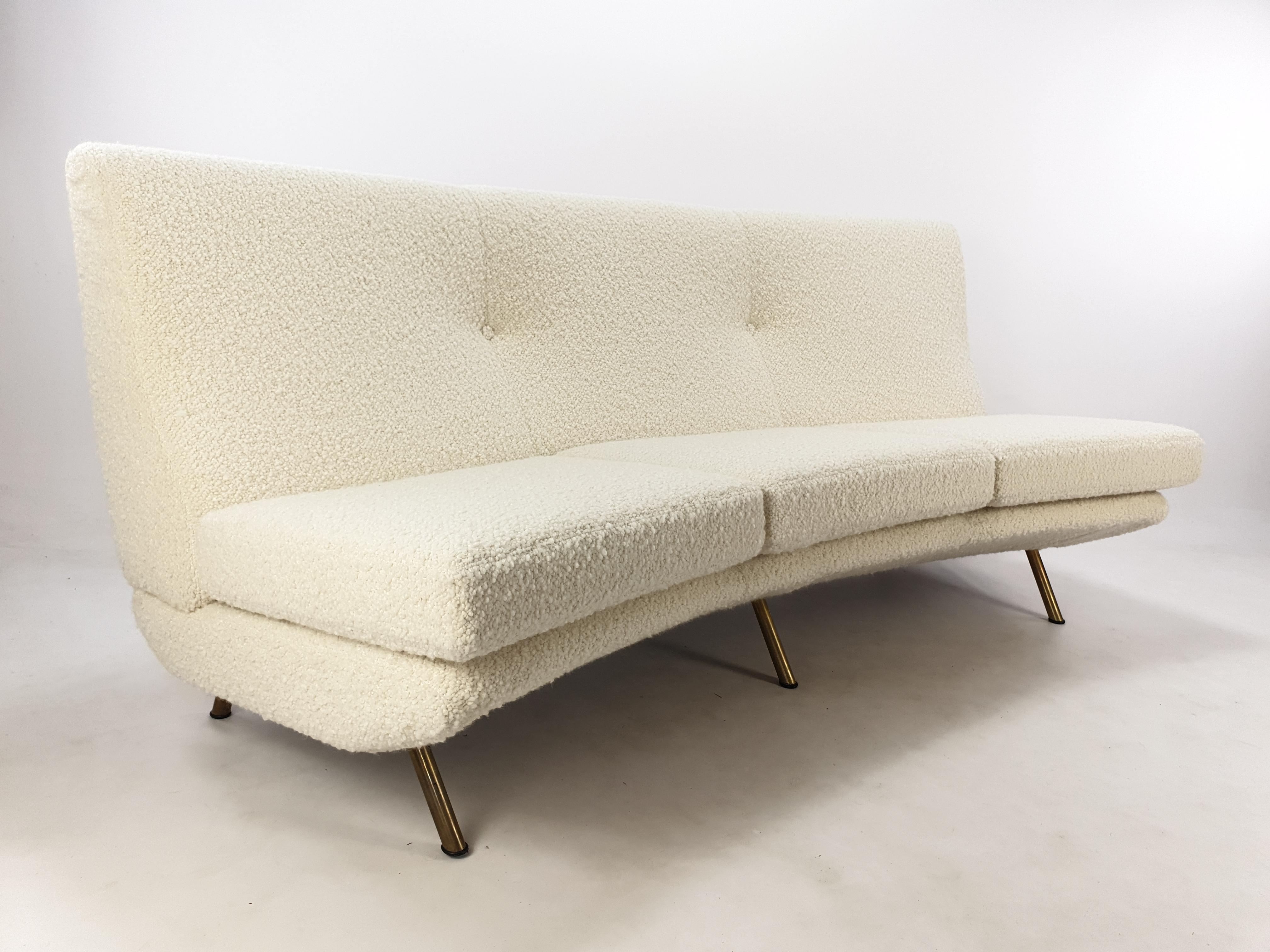 Mid Century Curved Triennale Sofa by Marco Zanuso for Arflex, Italy, 1950s 2