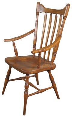 Mid Century Cushman Classics Maple Fairfield Colonial Windsor Arm Chair 5921A