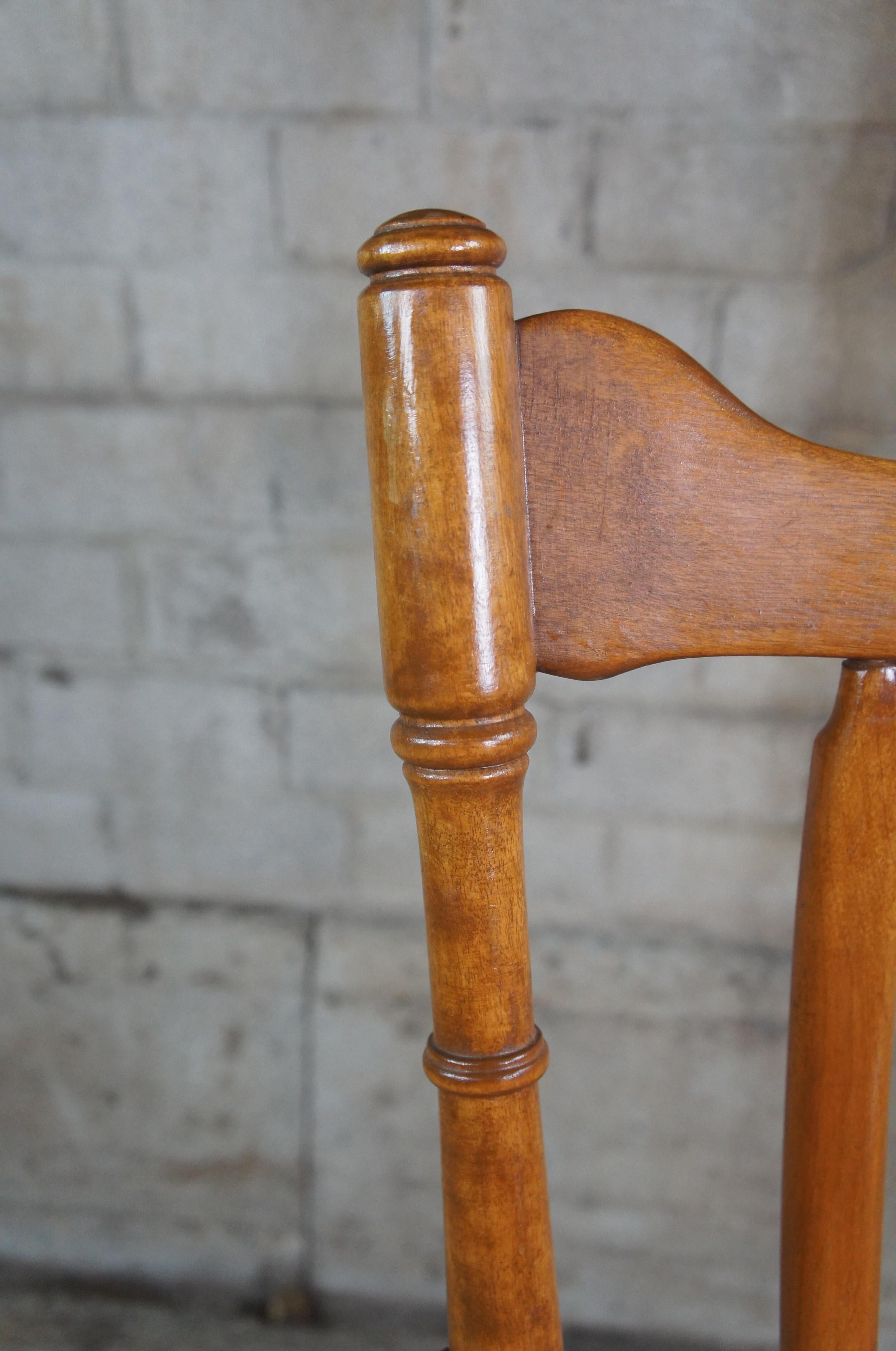 Mid Century Cushman Classics Maple Fairfield Colonial Windsor Arm Chair 5921A  1