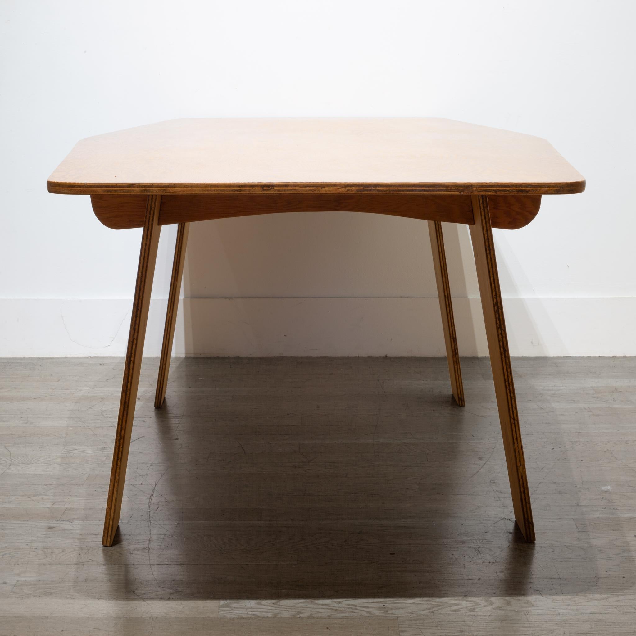 Mid-Century Modern Midcentury Custom Collapsible Architect's Dining or Conference Table, circa 1960