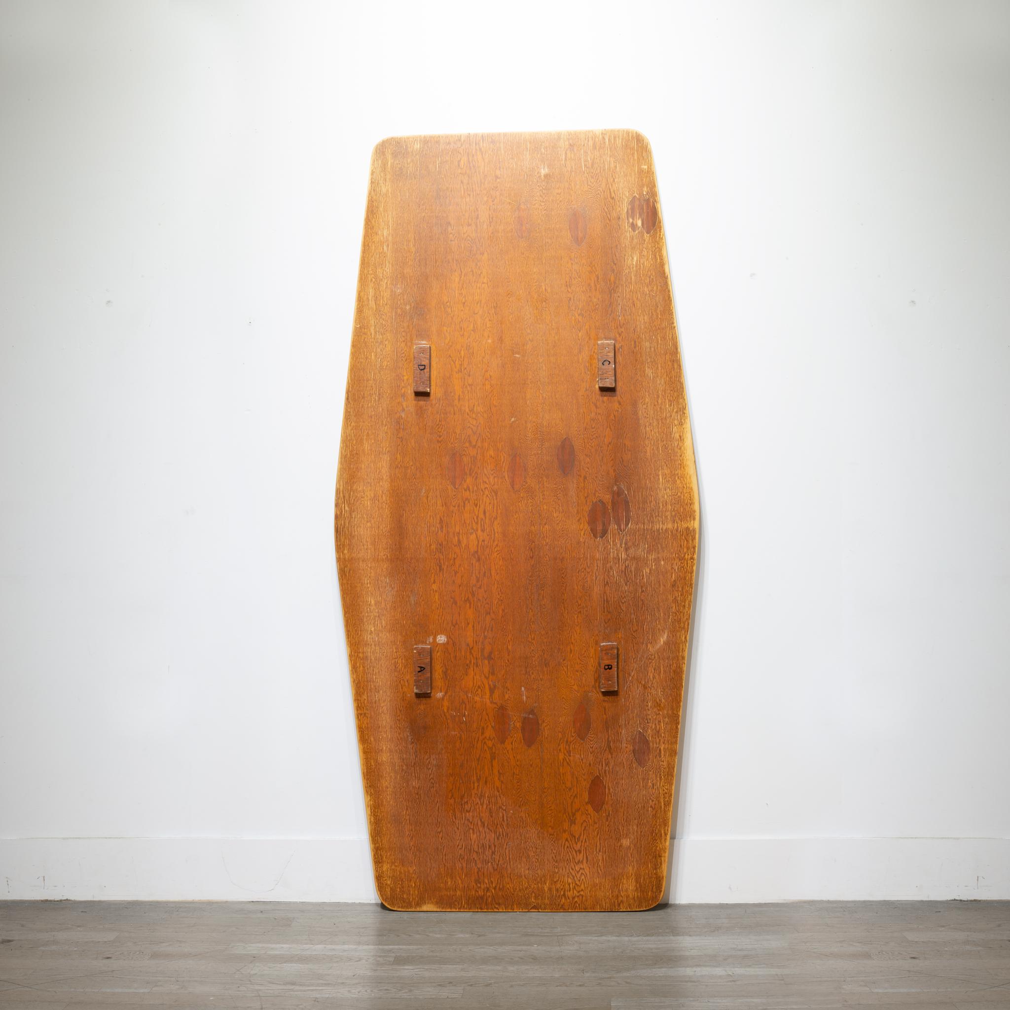 Midcentury Custom Collapsible Architect's Dining or Conference Table, circa 1960 1