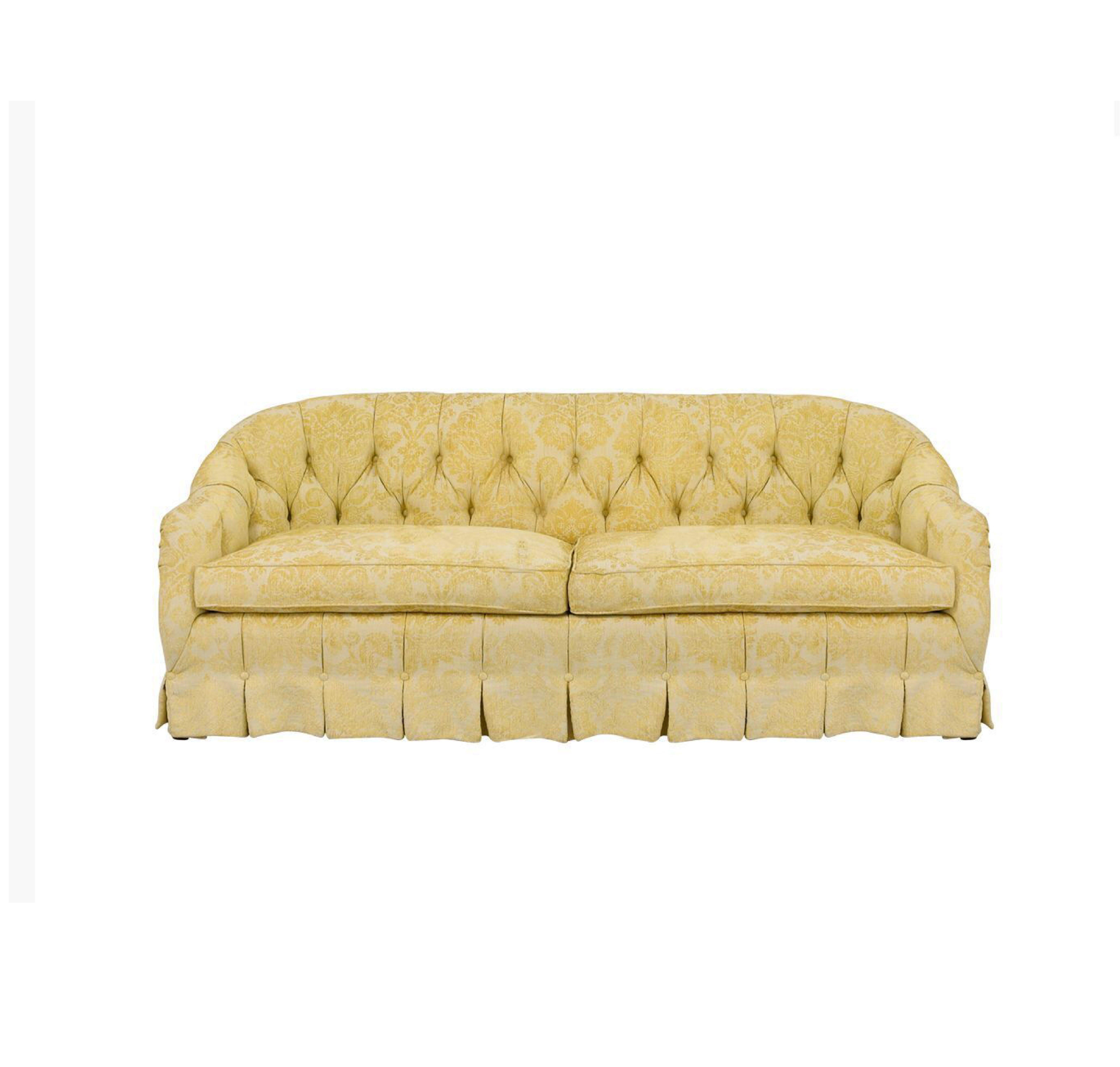 Gorgeous and meticulously crafted sofa by Ashley Manor Inc., a boutique high-end furniture maker out of North Carolina that was in business between 1970-2007. Ashley Manor Inc is not to be confused with Ashley Manor (UK) and Ashley Furniture. This