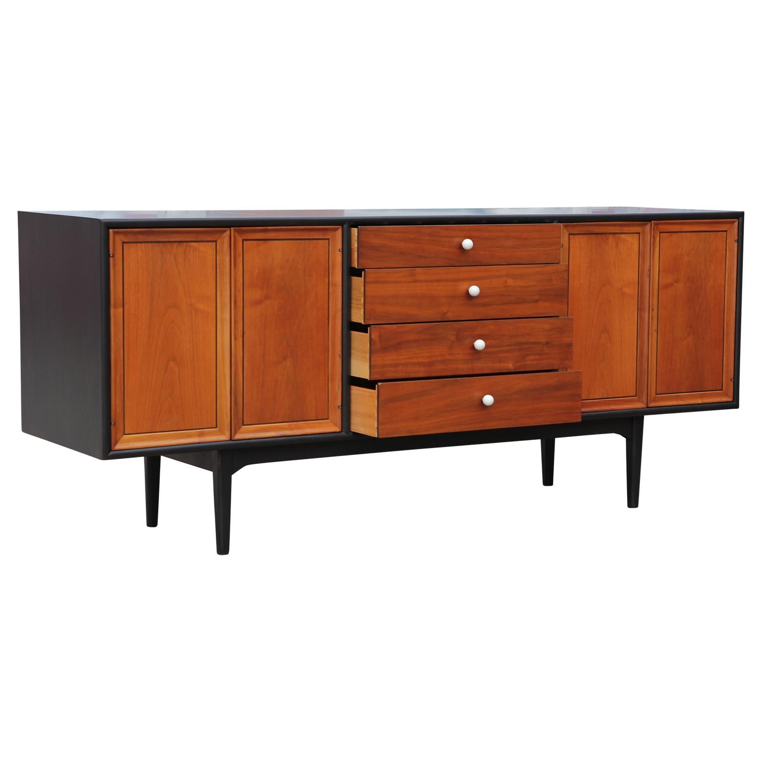 Mid-Century Modern Midcentury Custom Two-Tone Drexel Declaration Buffet Credenza by Kipp Stewart