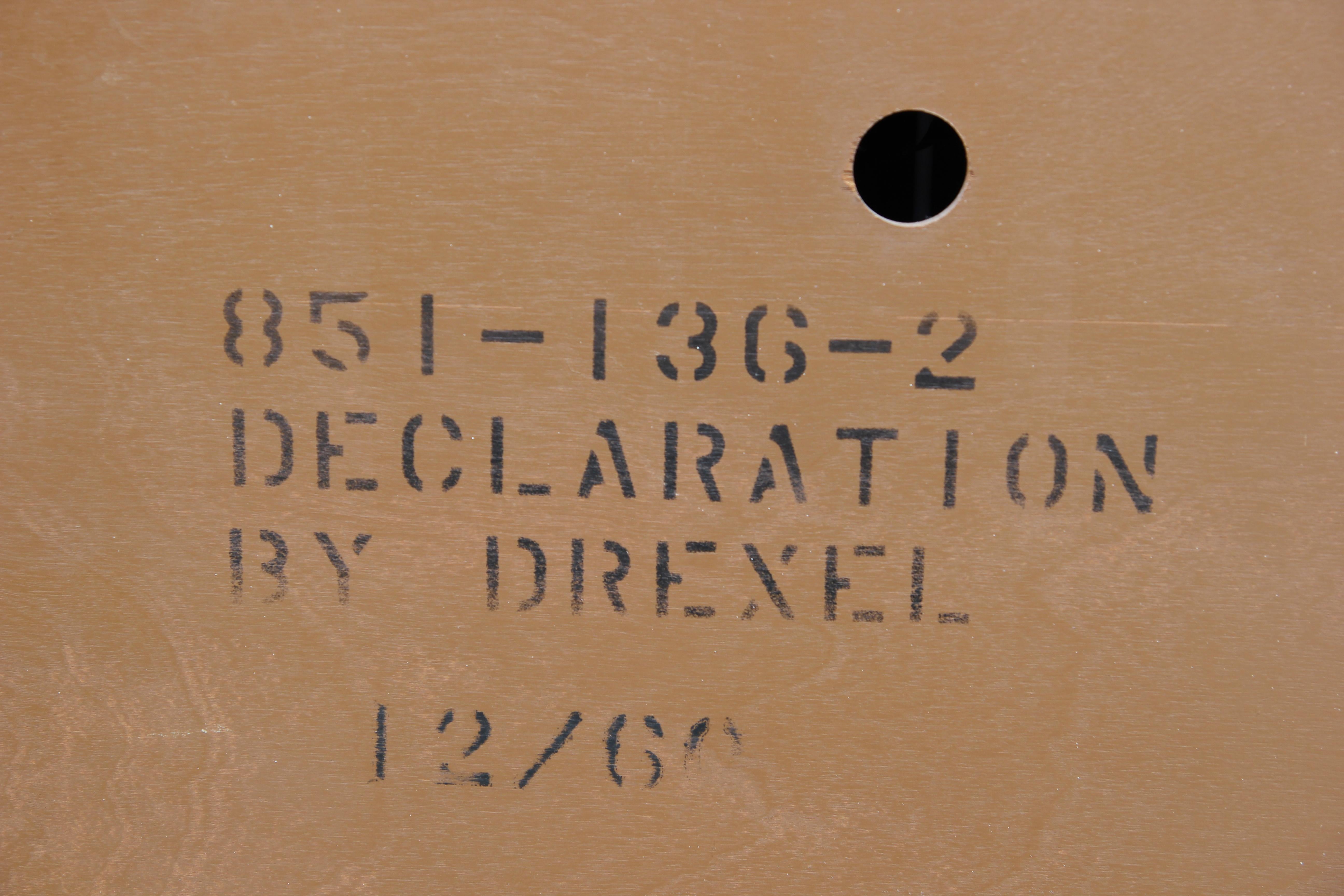 Midcentury Custom Two-Tone Drexel Declaration Buffet Credenza by Kipp Stewart 1