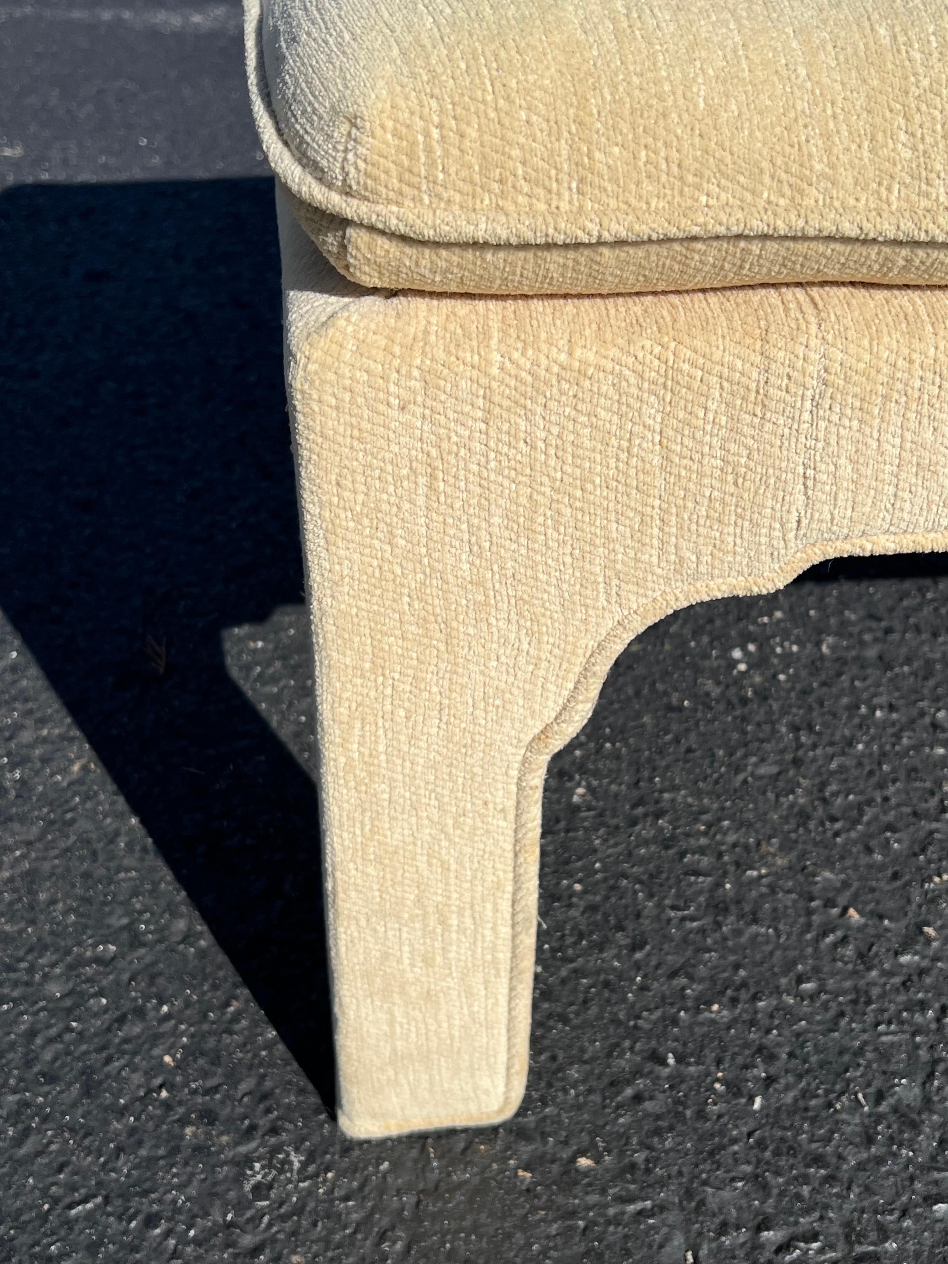 Mid Century Custom Upholstered Bench  For Sale 8