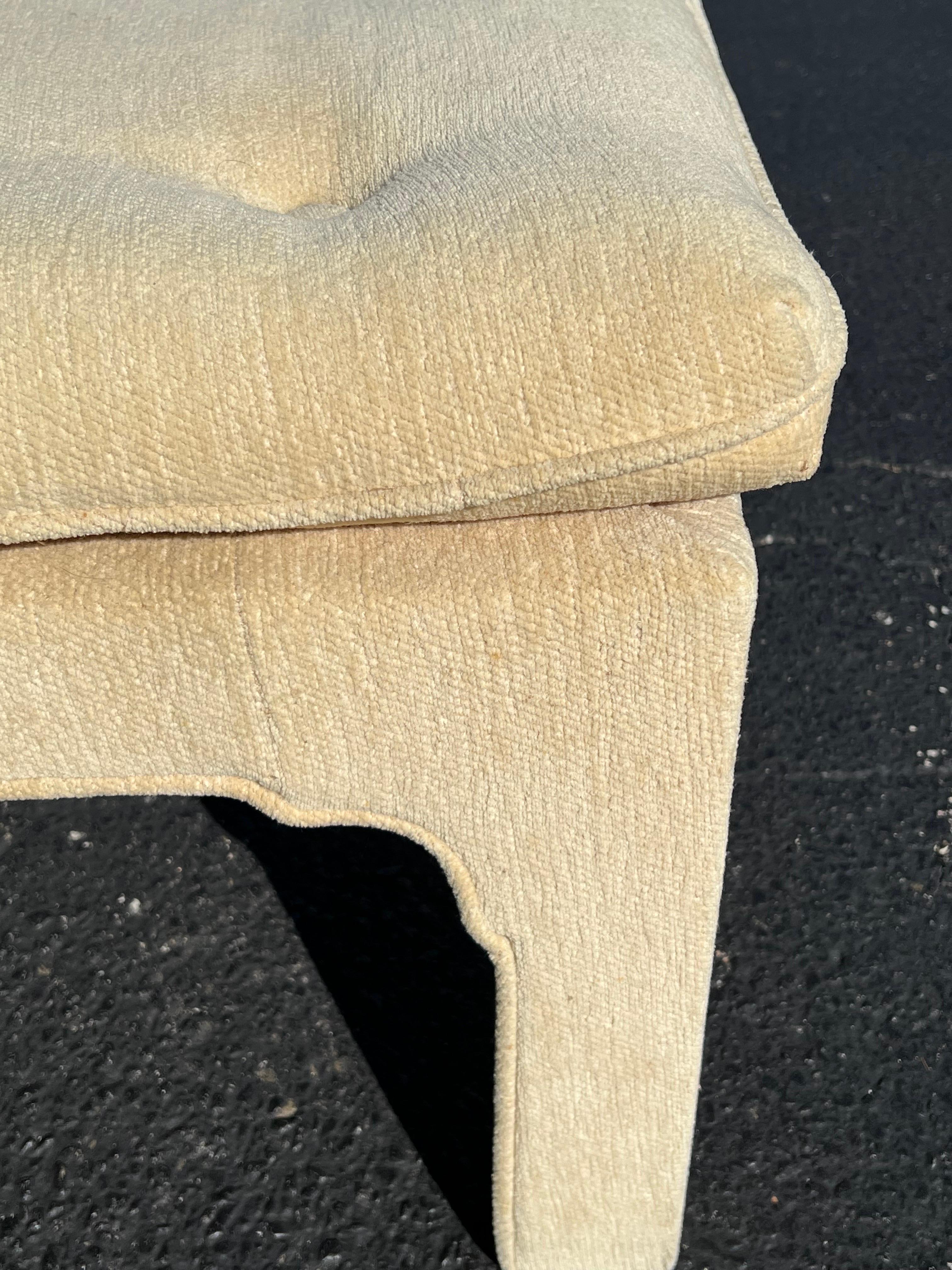 Mid Century Custom Upholstered Bench  For Sale 9
