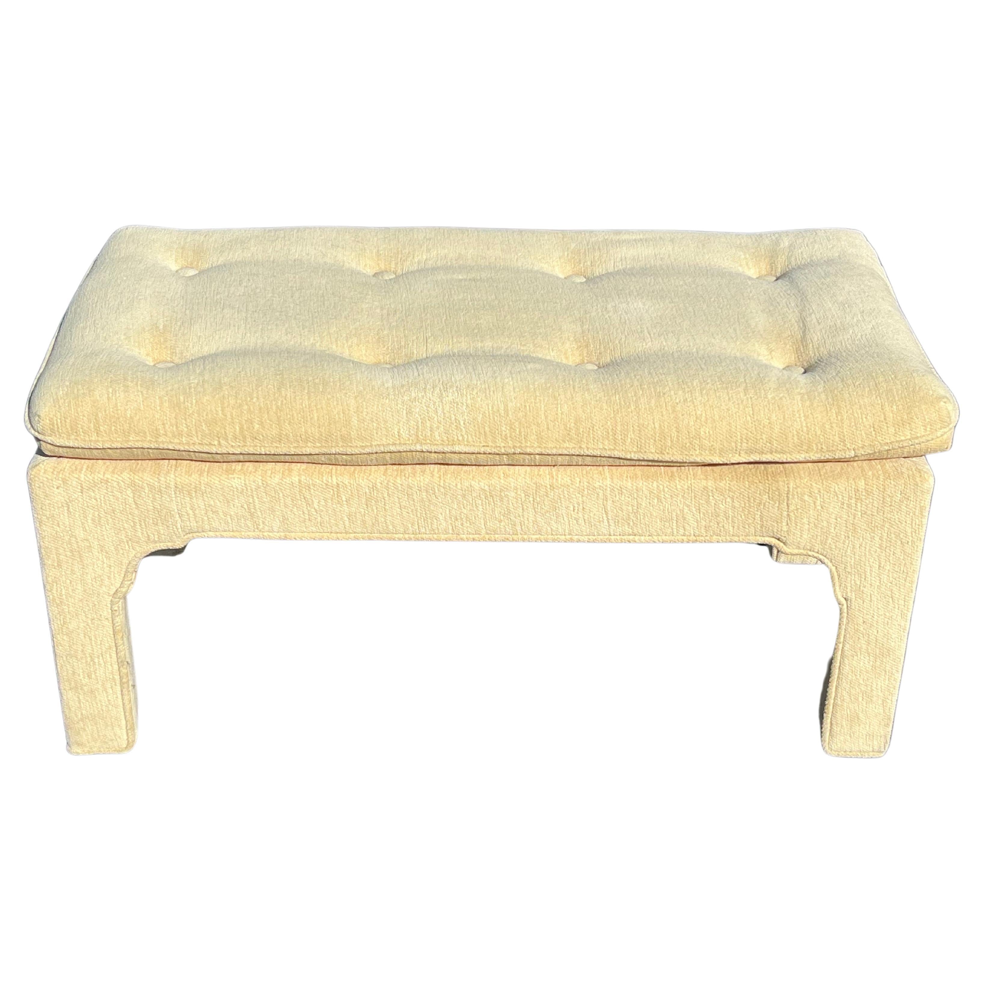 Mid Century Custom Upholstered Bench 