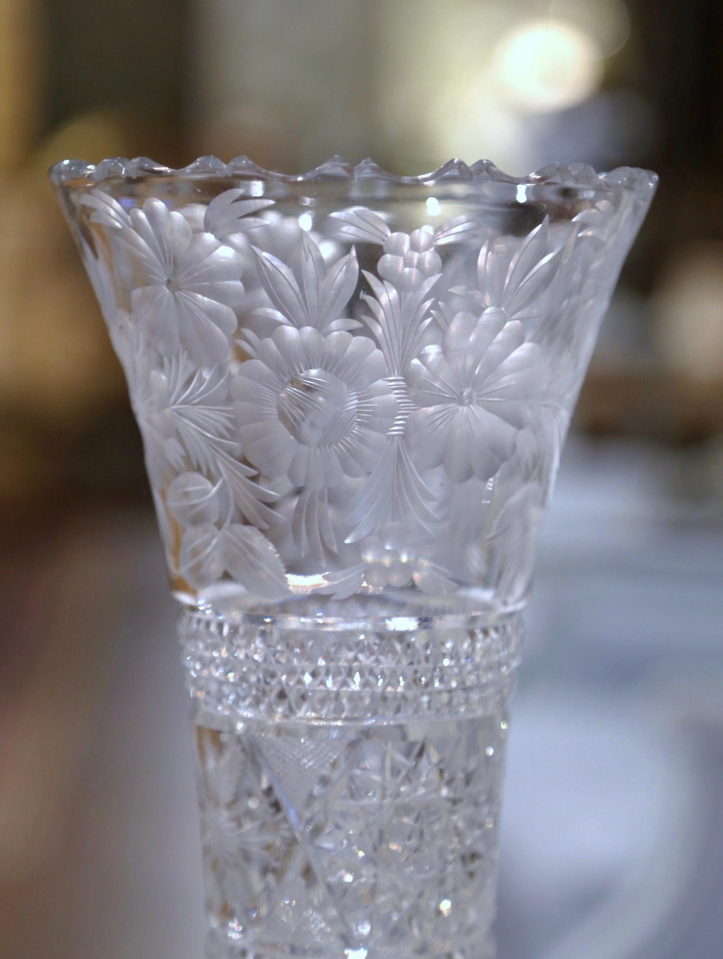 trumpet glass vase