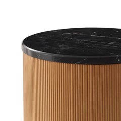 Mid Century Cylinder Accent Table