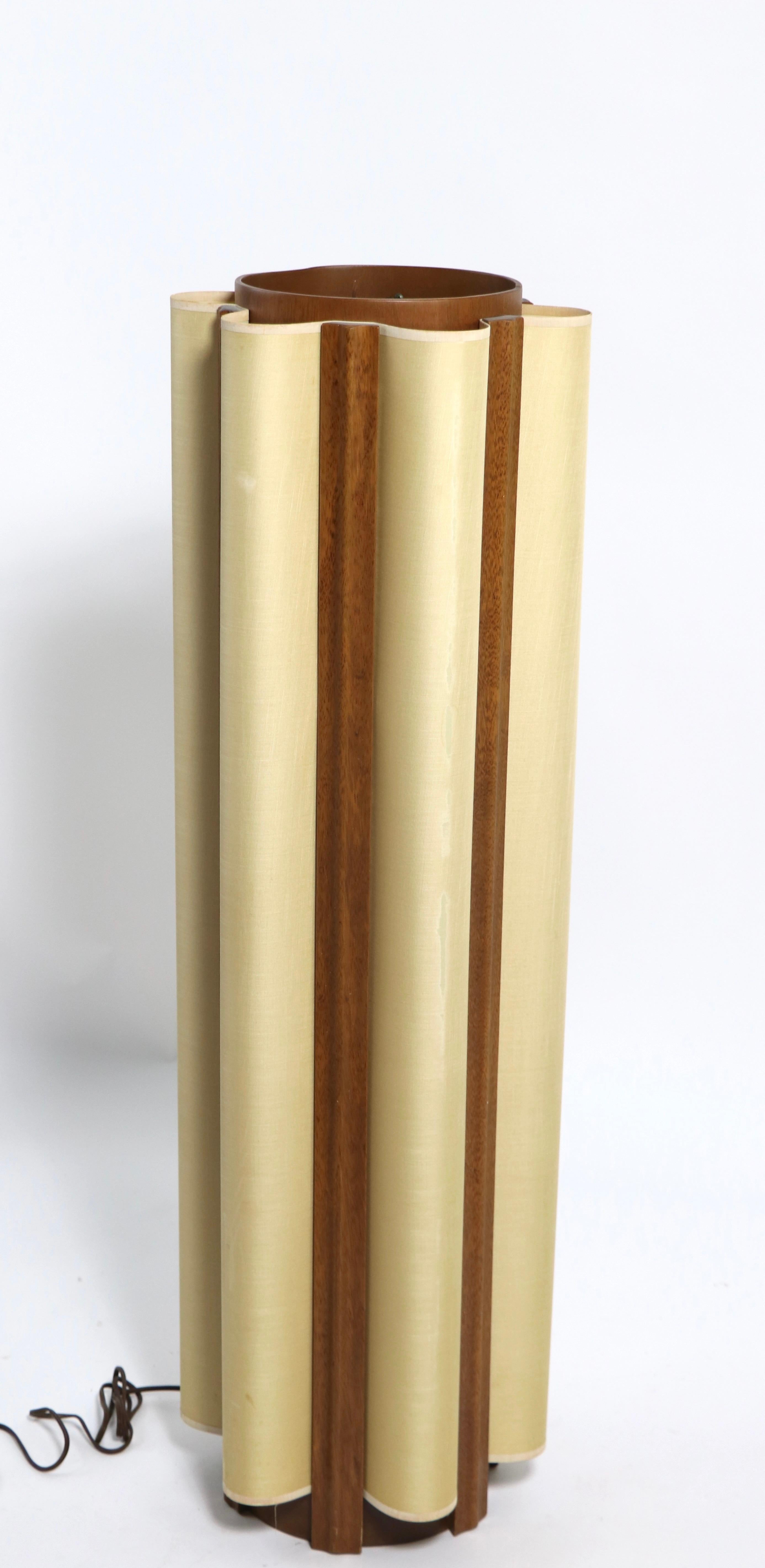 Mid Century Cylinder Lamp Att. to the  Modeline Lamp Company 3