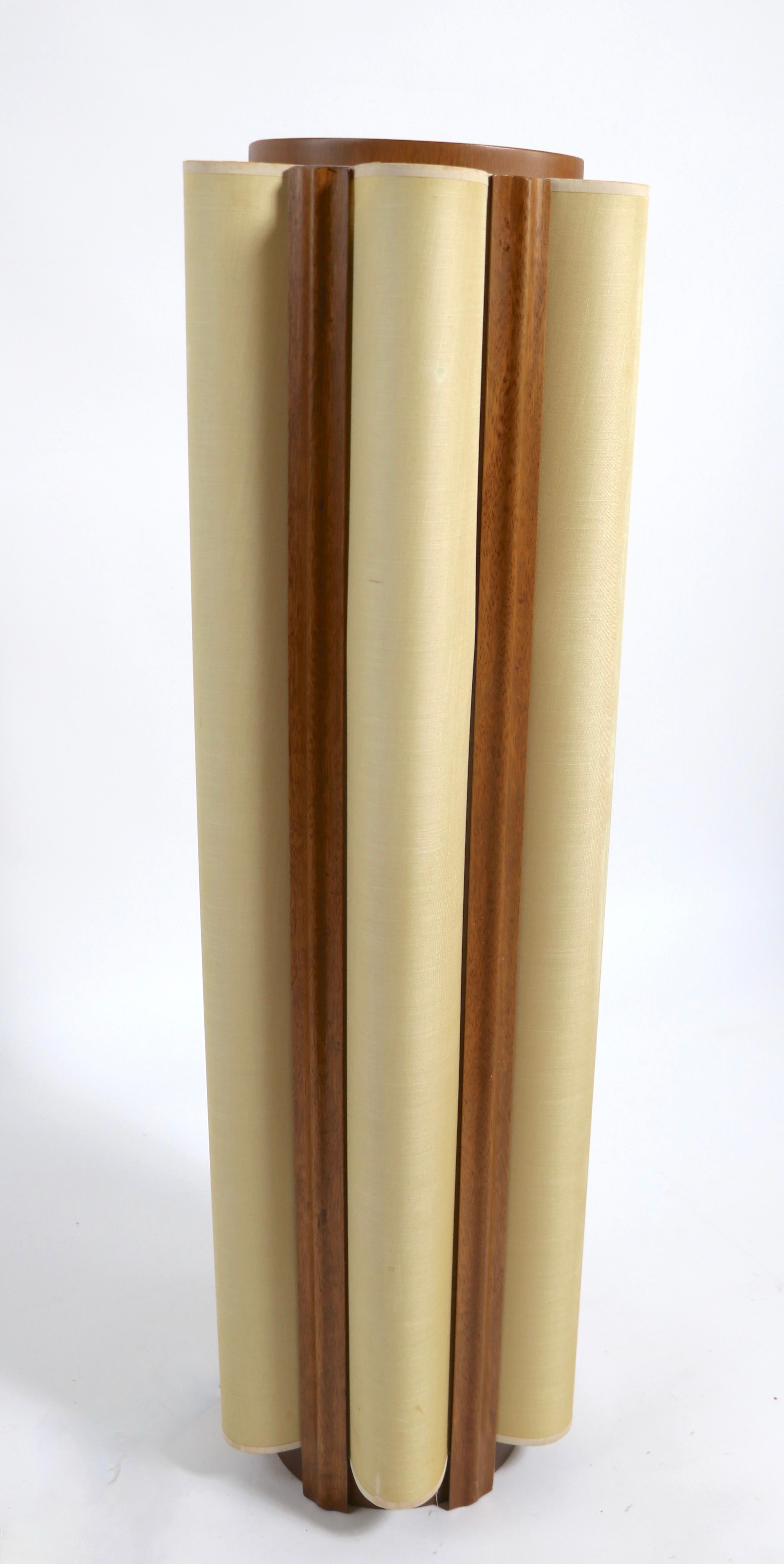 Mid Century Cylinder Lamp Att. to the  Modeline Lamp Company 7