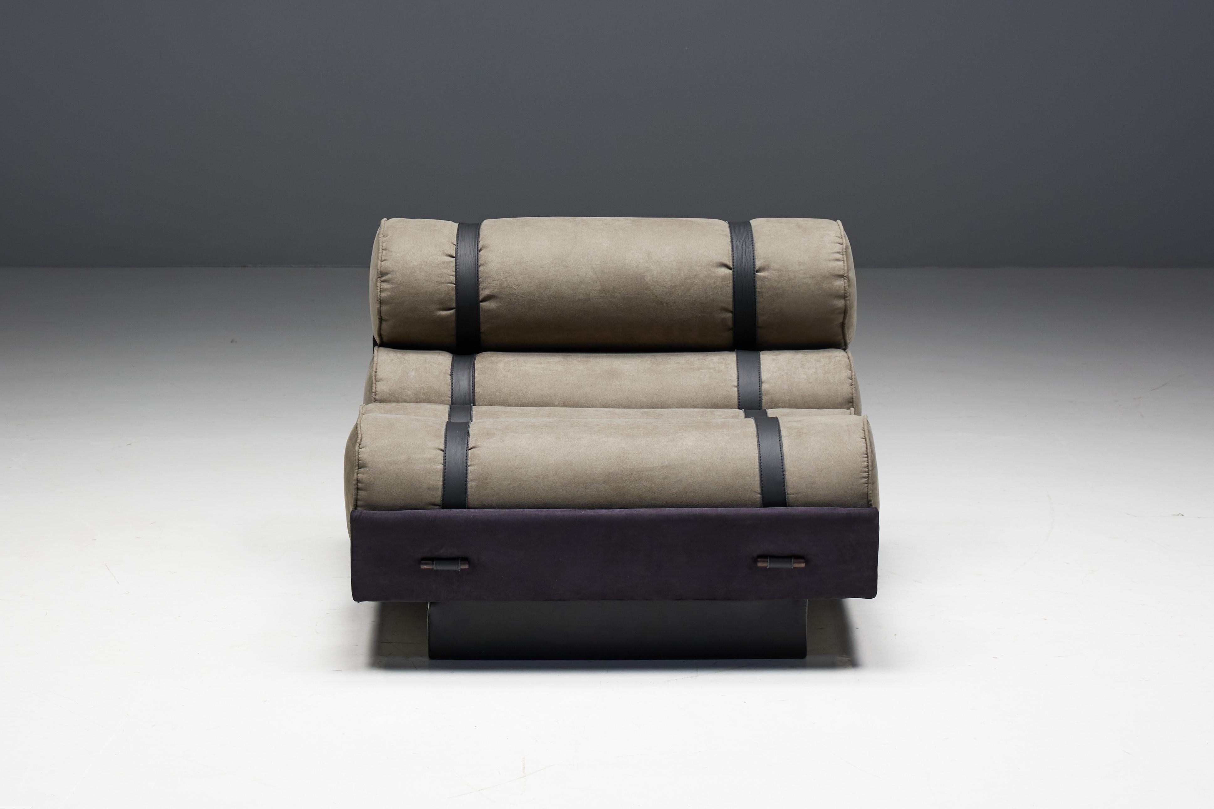 Mid-Century Cylindrical Lounge Chair, Brazil, 1970s For Sale 1