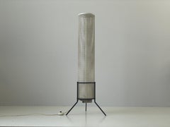 Mid-century Cylindrical Tripod Floor Lamp with Fluorescent, 1950s, Germany