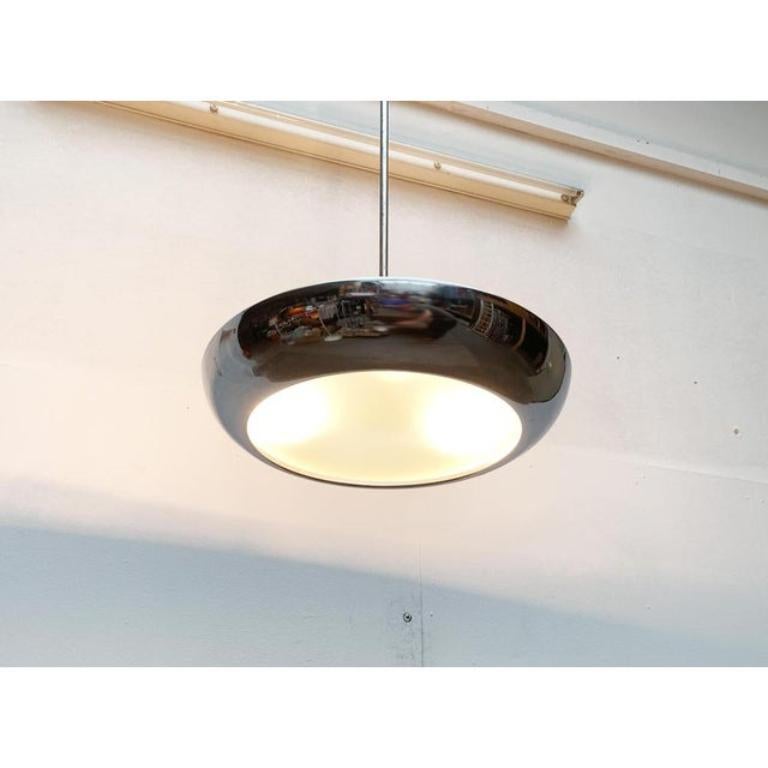 Lampada a sospensione da soffitto ceca di metà secolo di Josef Hurka per Napako, anni '50 in vendita 3