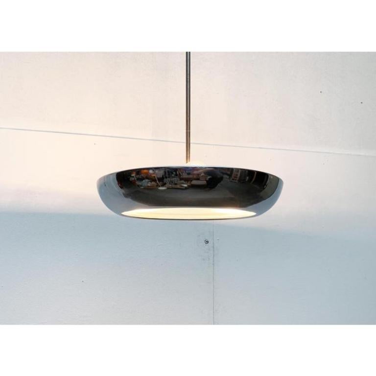 Metallo Lampada a sospensione da soffitto ceca di metà secolo di Josef Hurka per Napako, anni '50 in vendita