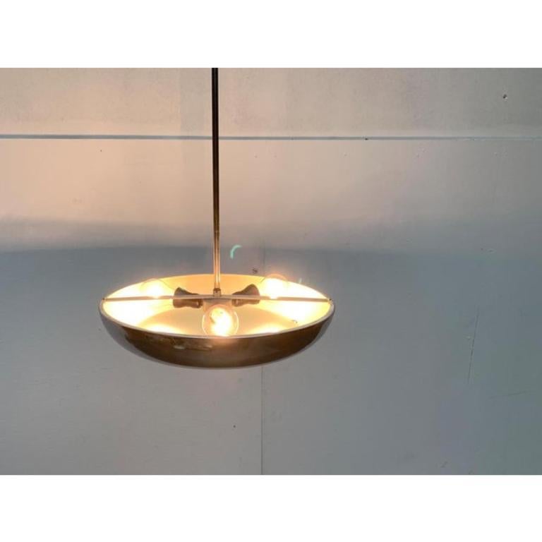 Lampada a sospensione da soffitto ceca di metà secolo di Josef Hurka per Napako, anni '50 in vendita 1