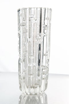 Midcentury Czech Glass Vase by Frantisek Vizner, 1960s