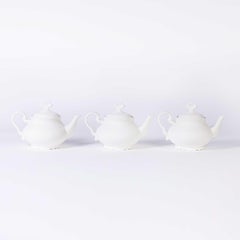 Mid Century Czech New Old Stock Raw Ceramic Teapot