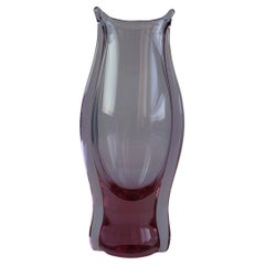 Mid-Century Czech Purple Art Glass Vase by ZBS, 1960s