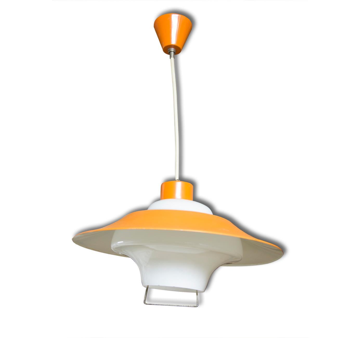 Mid-Century Modern Midcentury Czech Single Pedant Lamp, 1960s For Sale