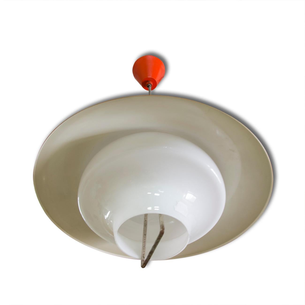Mid-Century Modern Midcentury Czech Single Pedant Lamp, 1960s For Sale