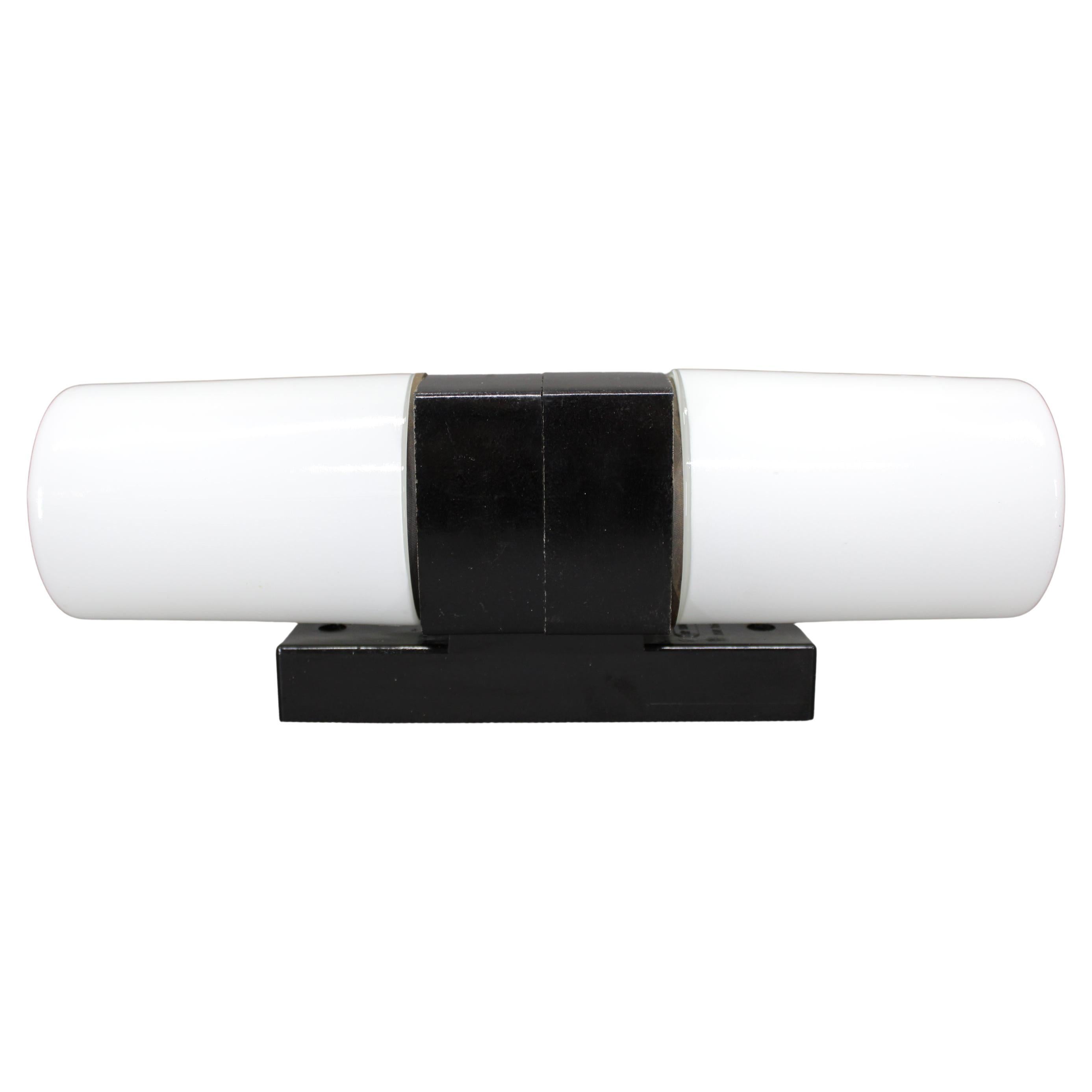 Mid-Century Czech Wall Light in Bakelite and Glass, 1960s For Sale