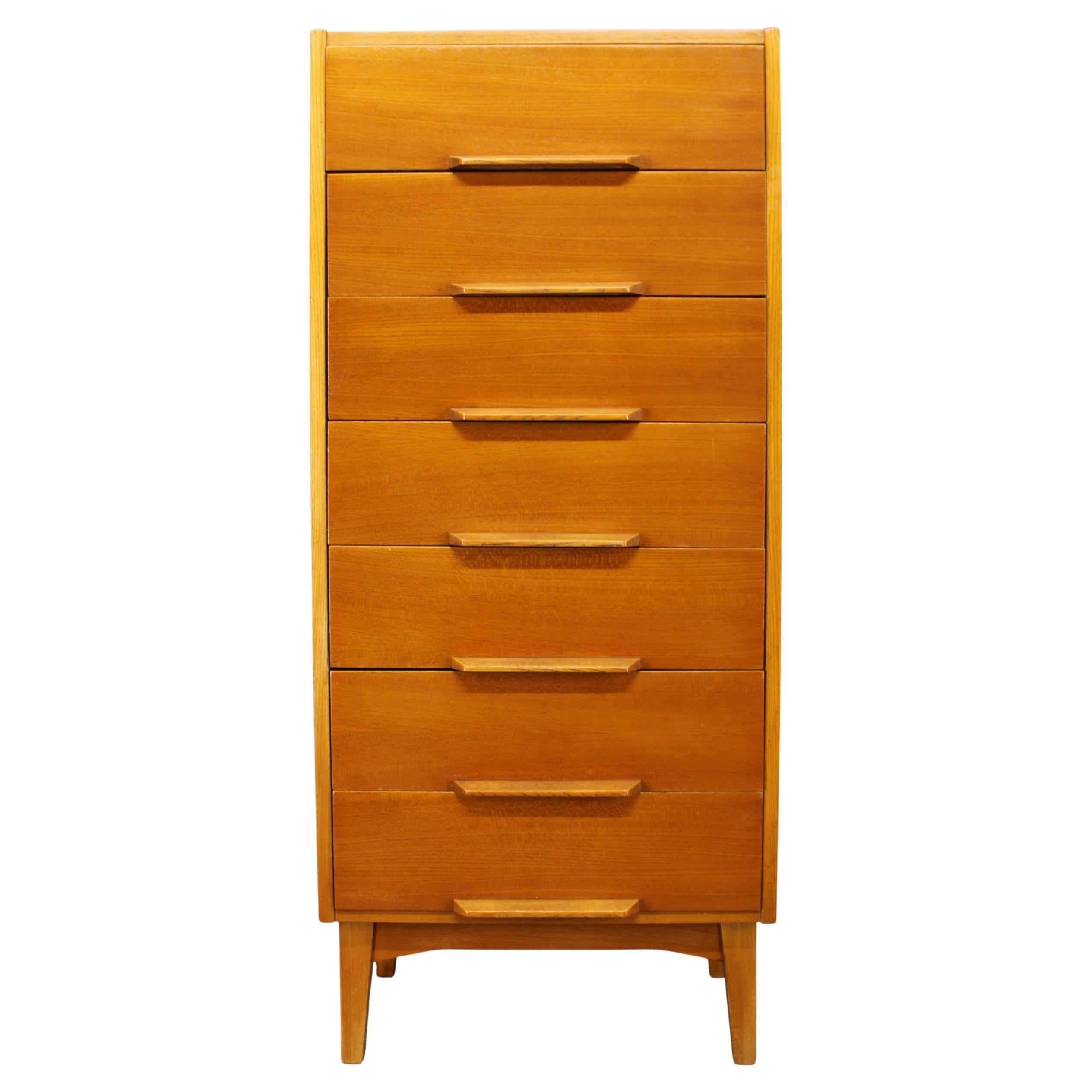 Mid-Century Czechoslovak Maple Chest of Drawers, 1960s