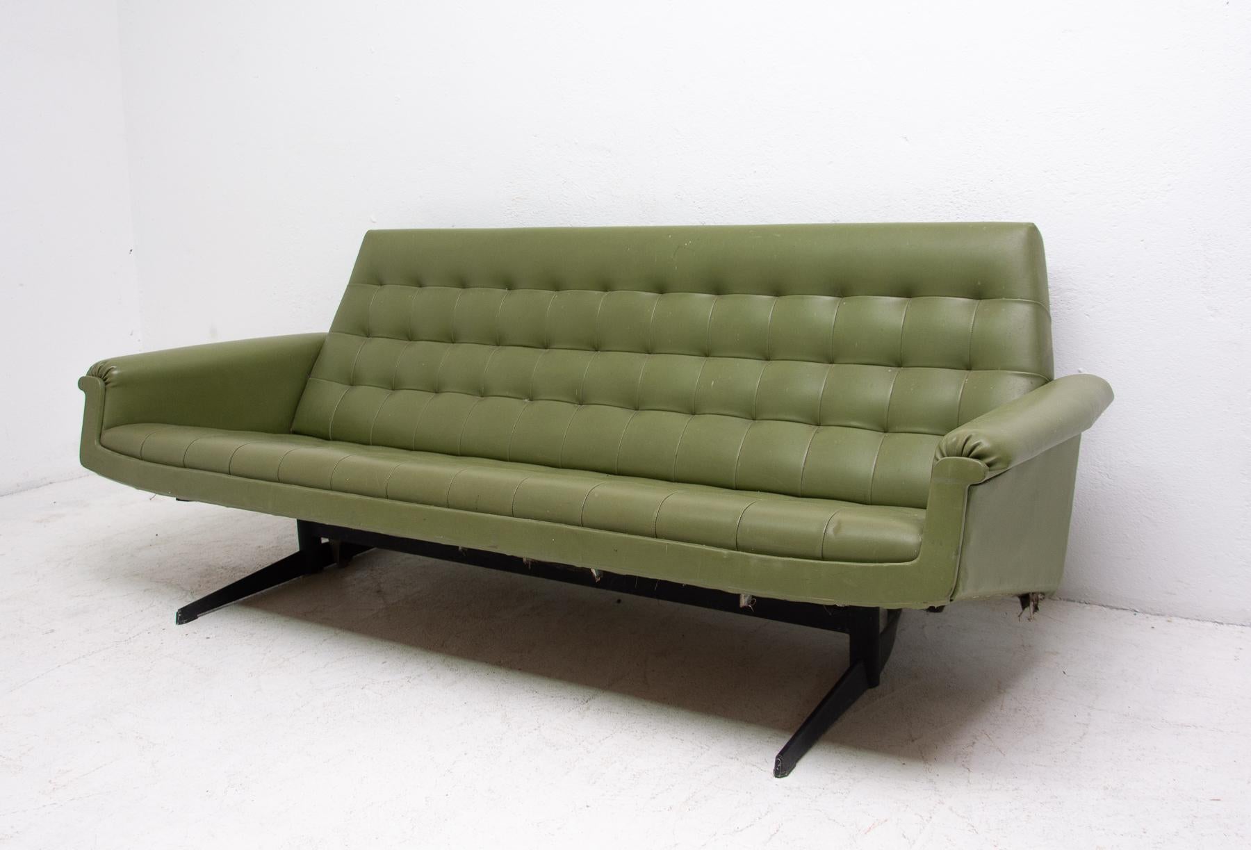 Scandinavian Modern Midcentury Czechoslovak Sofa, 1970s