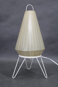 Mid-Century Czechoslovak Table Lamp with Plastic Shade, 1960s