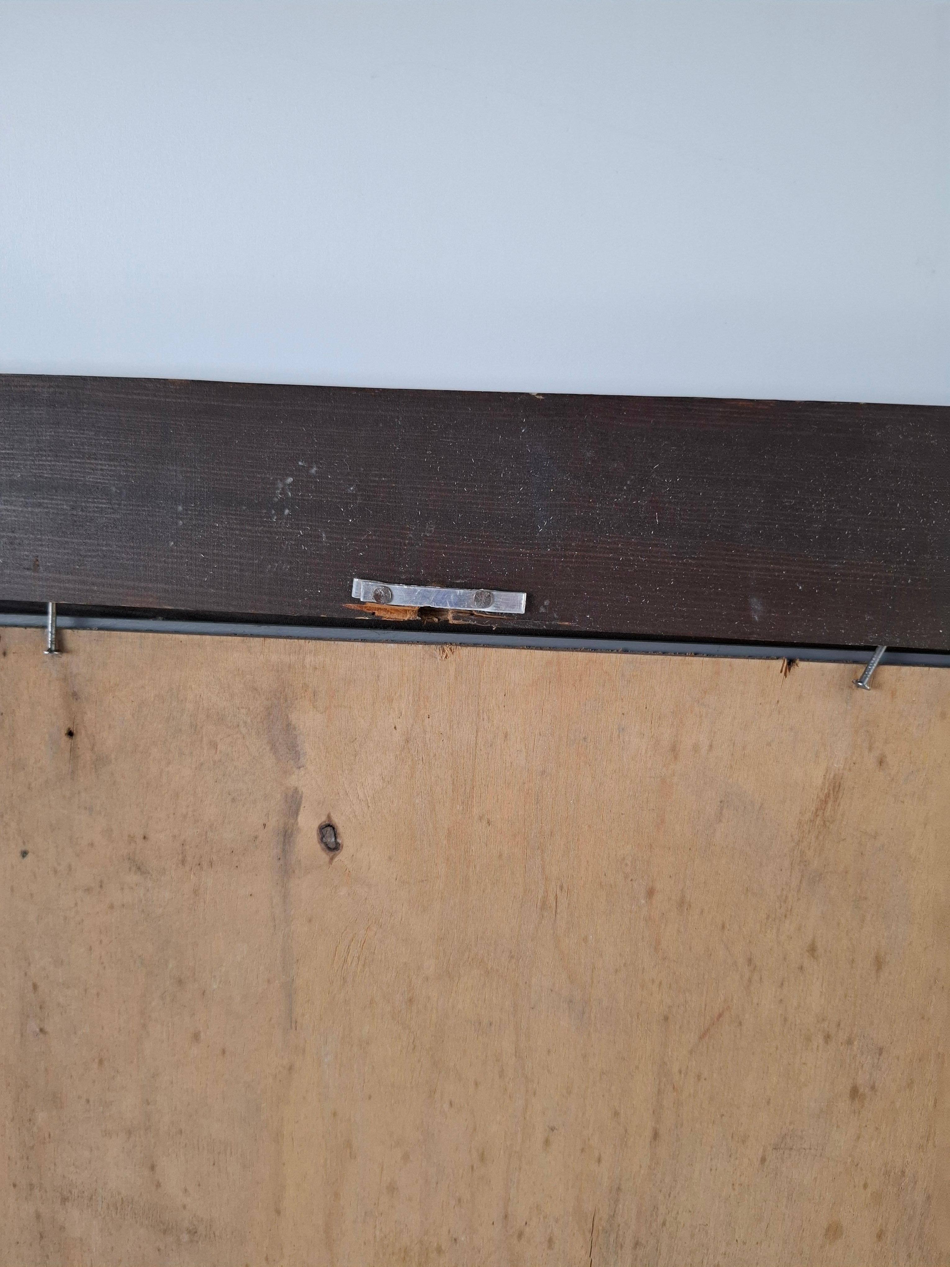 Mid-Century Czechoslovak Wavy-Frame Wooden Wall Mirror, 1940s For Sale 5