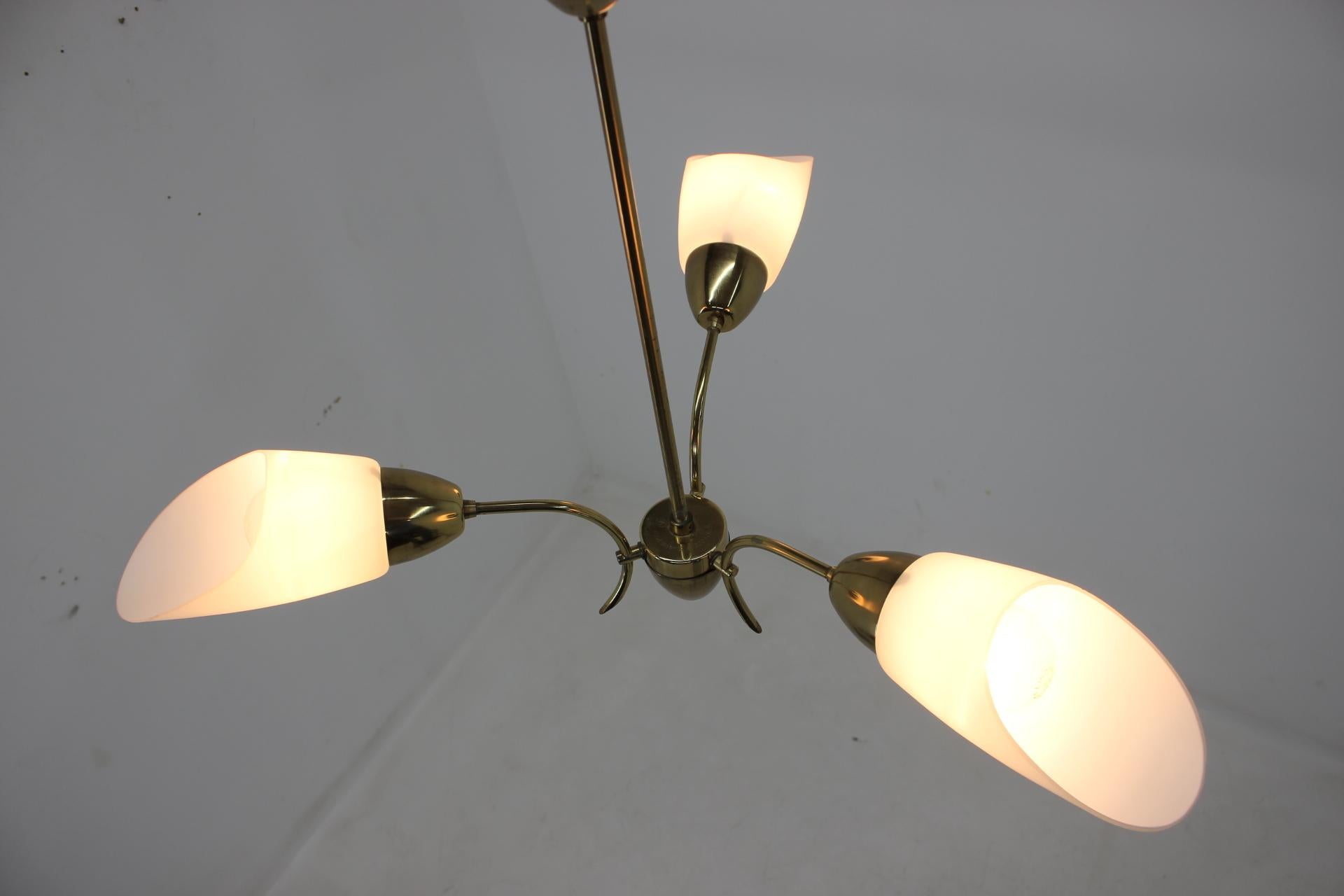 Midcentury Czechoslovakian Chandelier, 1970 For Sale 2