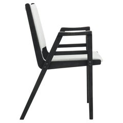 Mid-Century Czechoslovakian Upholstered Wooden Armchair Mid-Century Czechoslovakian Upholstered Wooden Armchair