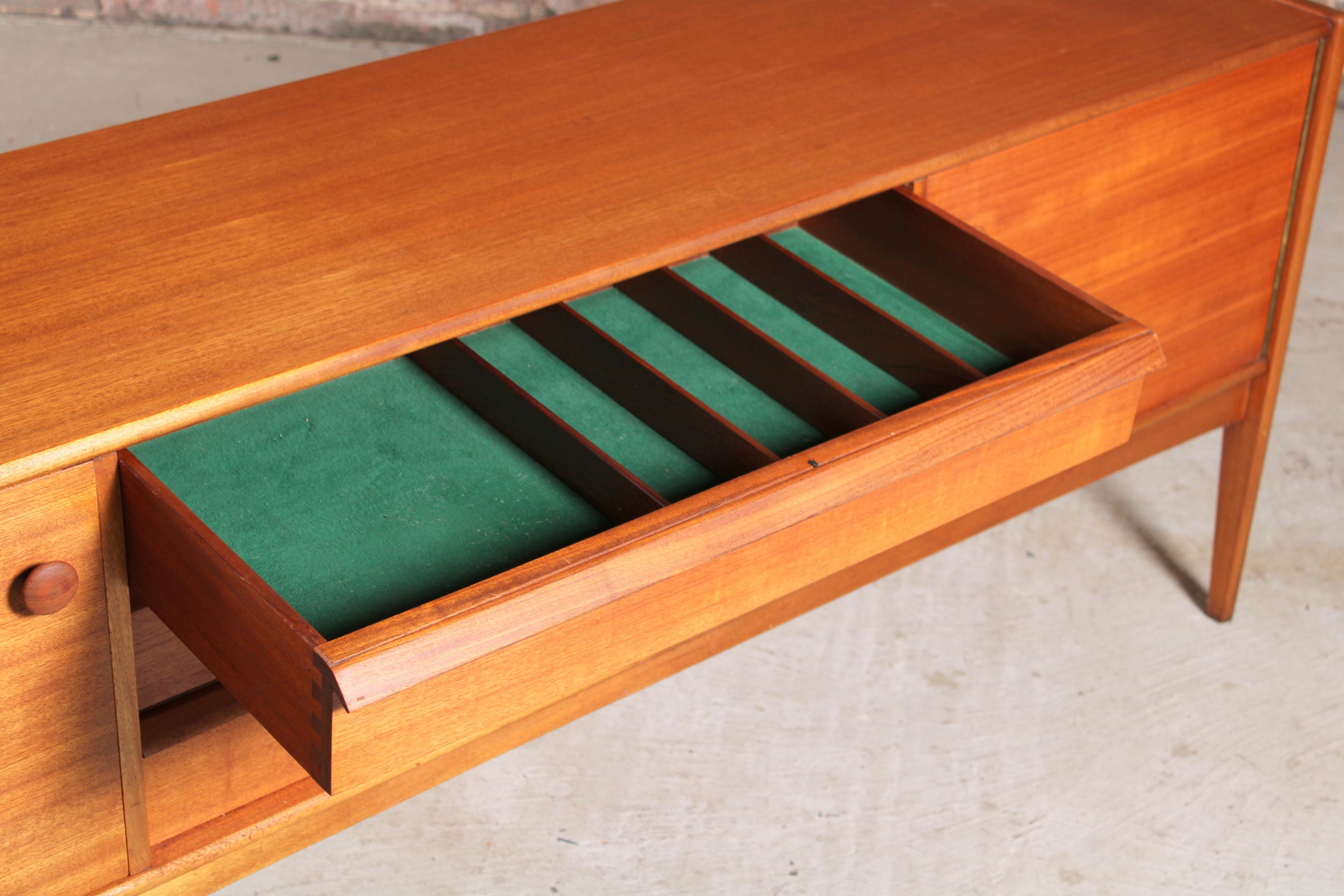 British Mid Century 'Da Silva' Teak Sideboard by Younger, England, circa 1960s