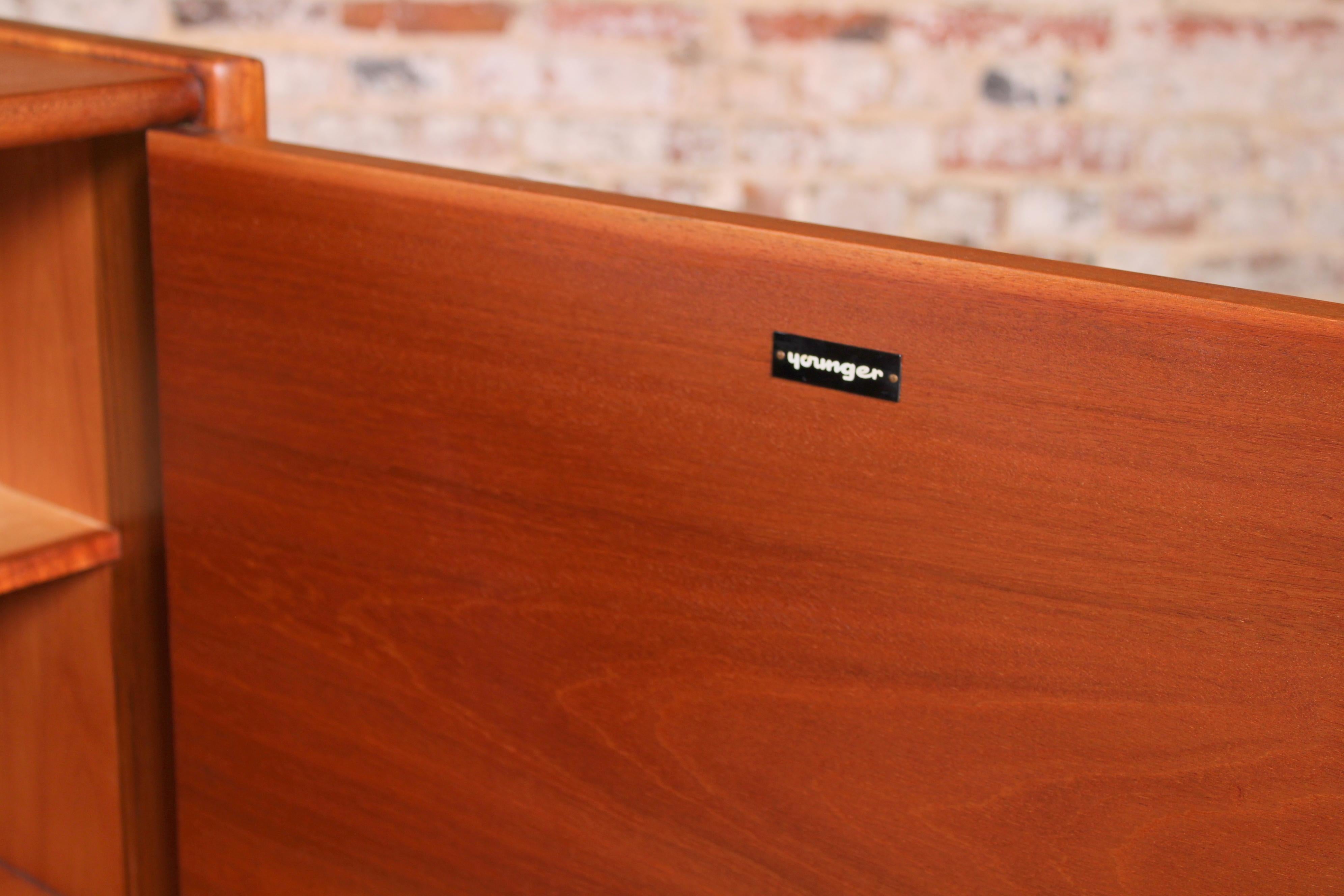 Mid Century 'Da Silva' Teak Sideboard by Younger, England, circa 1960s 3