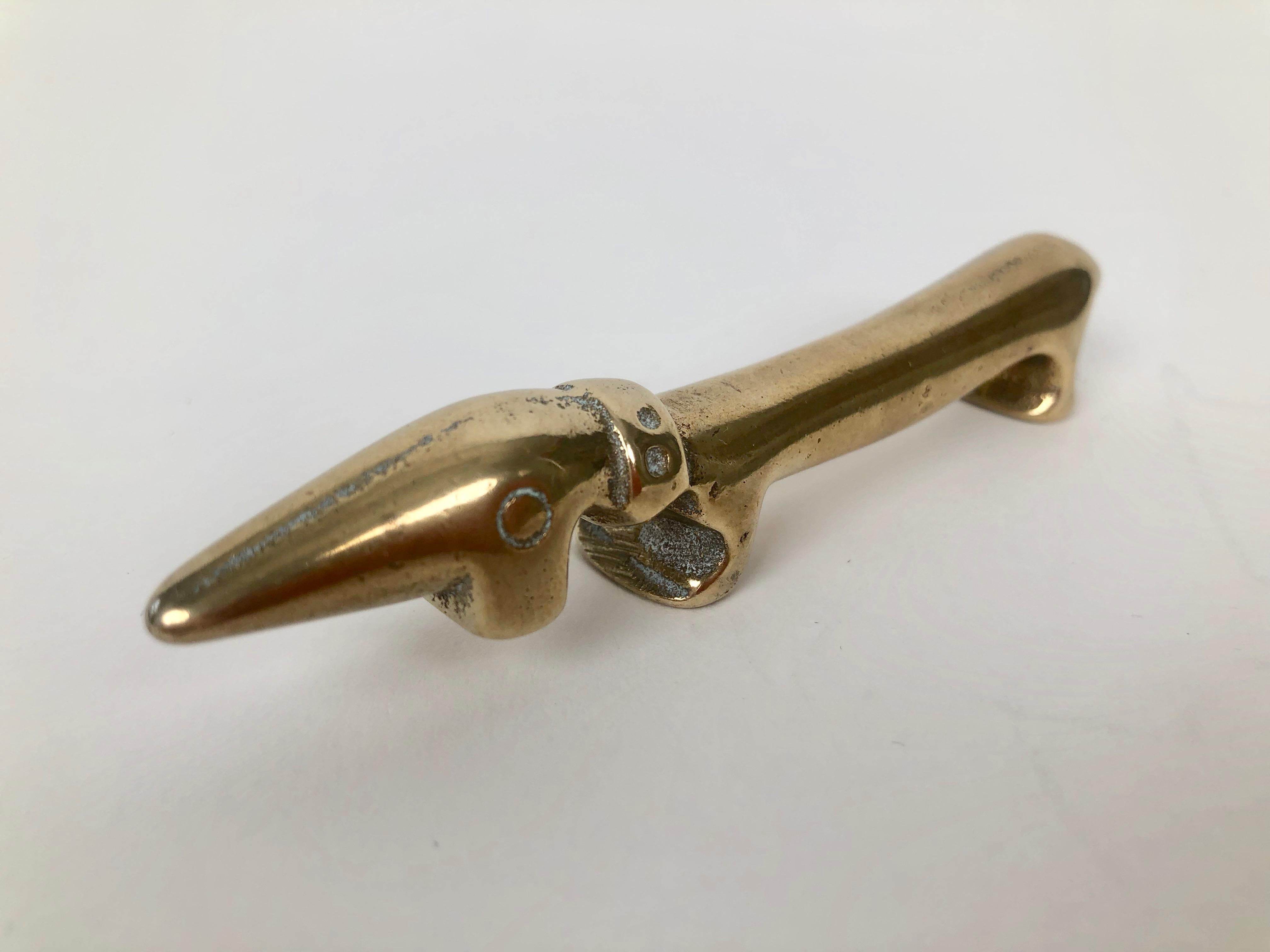 Mid-Century Modern Mid-Century Dachshund Bottle Opener, Small, from Walter Bosse, Vienna 1950's