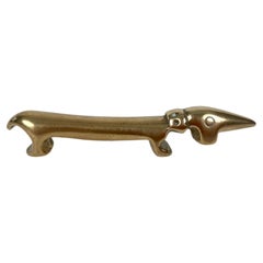 Mid-Century Dachshund Bottle Opener, Small, from Walter Bosse, Vienna 1950's