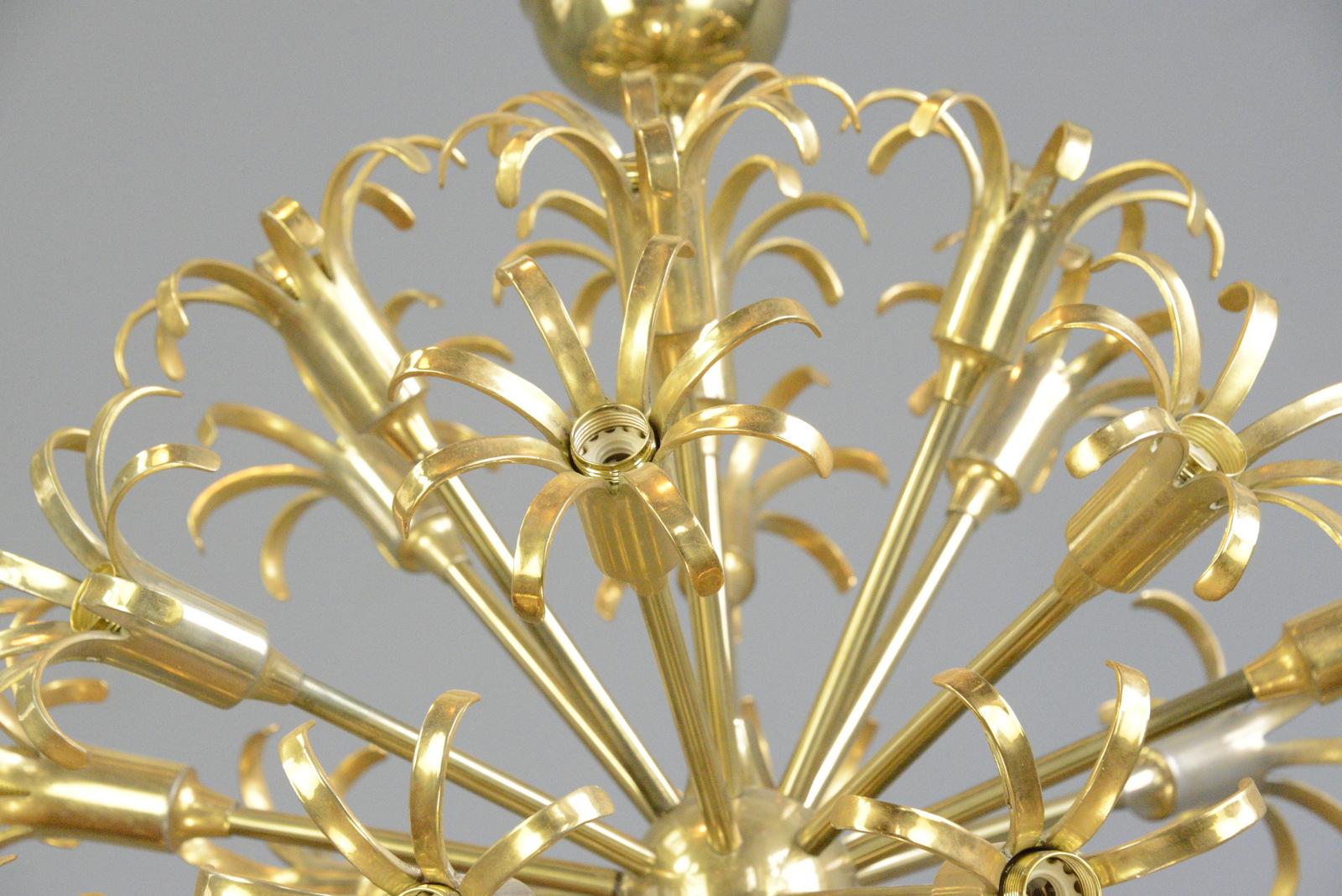 Mid-20th Century Midcentury Dandelion Chandelier, circa 1950s For Sale