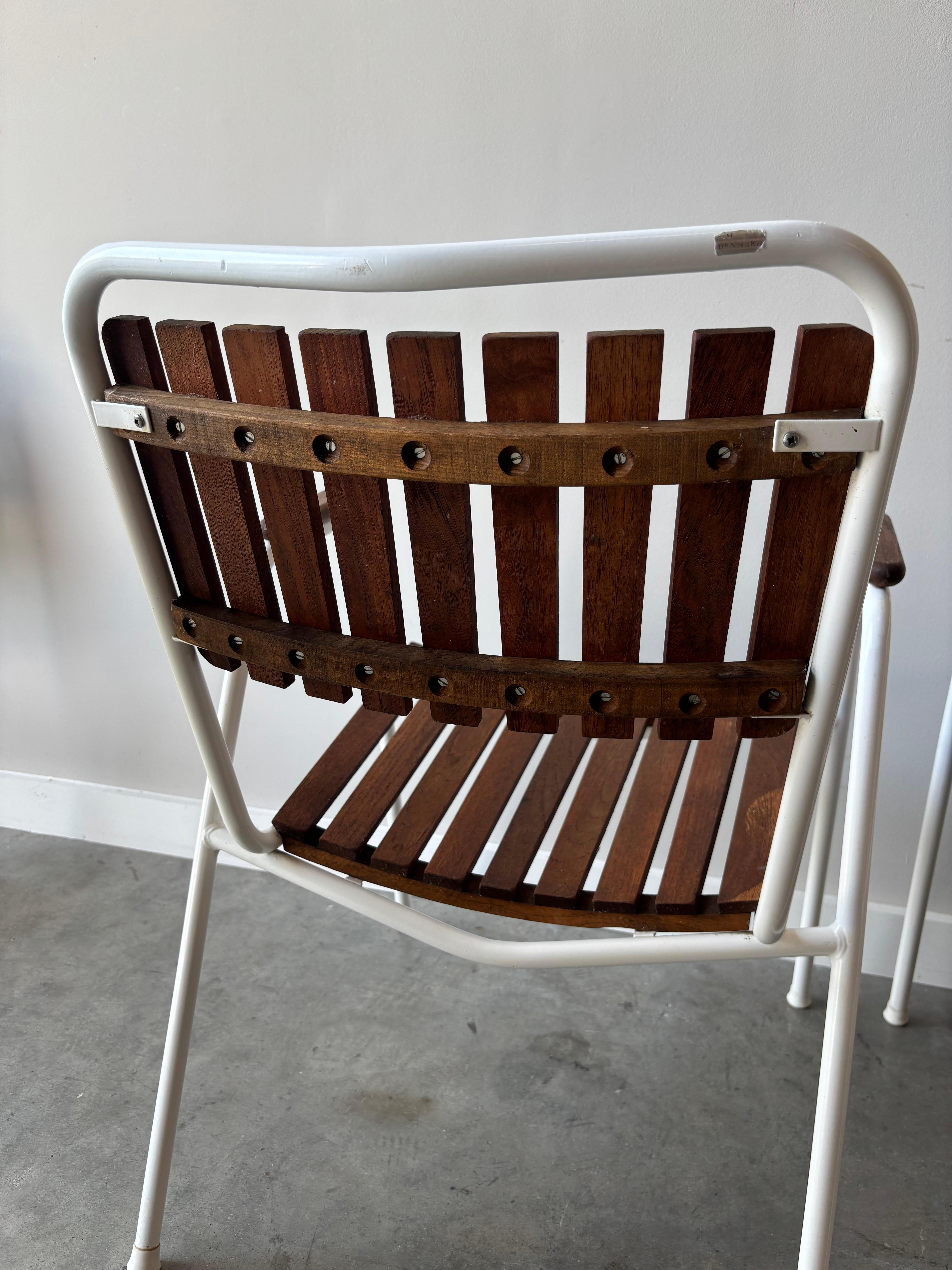 Mitte des Jahrhunderts Daneline Patio Set - Tisch und vier Stühle, CIRCA 1960er im Angebot 2