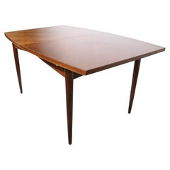 Mid Century Dania Dining Table by Gershun for American of Martinsville W/ 3 Lvs