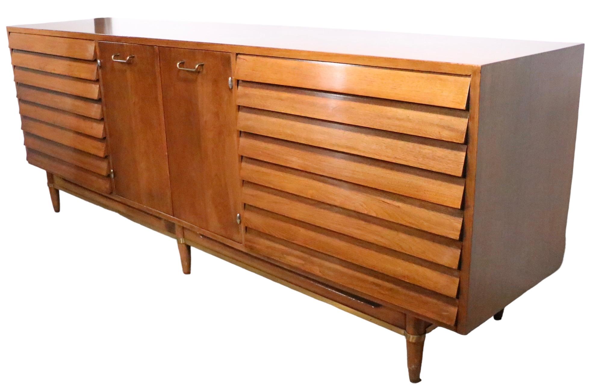 Mid Century Dania Dresser by Merton Gershun for American of Martinsville C 1950s 6