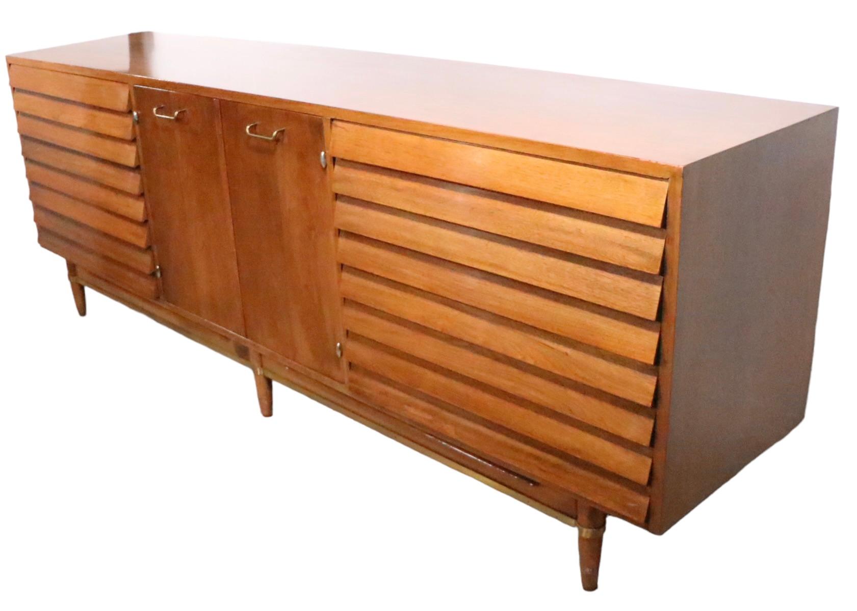 Mid Century Dania Dresser by Merton Gershun for American of Martinsville C 1950s 7