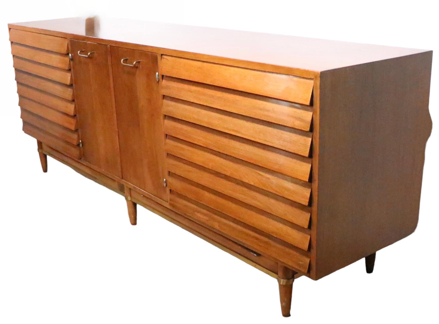 Mid Century Dania Dresser by Merton Gershun for American of Martinsville C 1950s 1