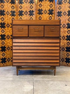Mid-Century ‘Dania’ Tall Dresser by American of Martinsville