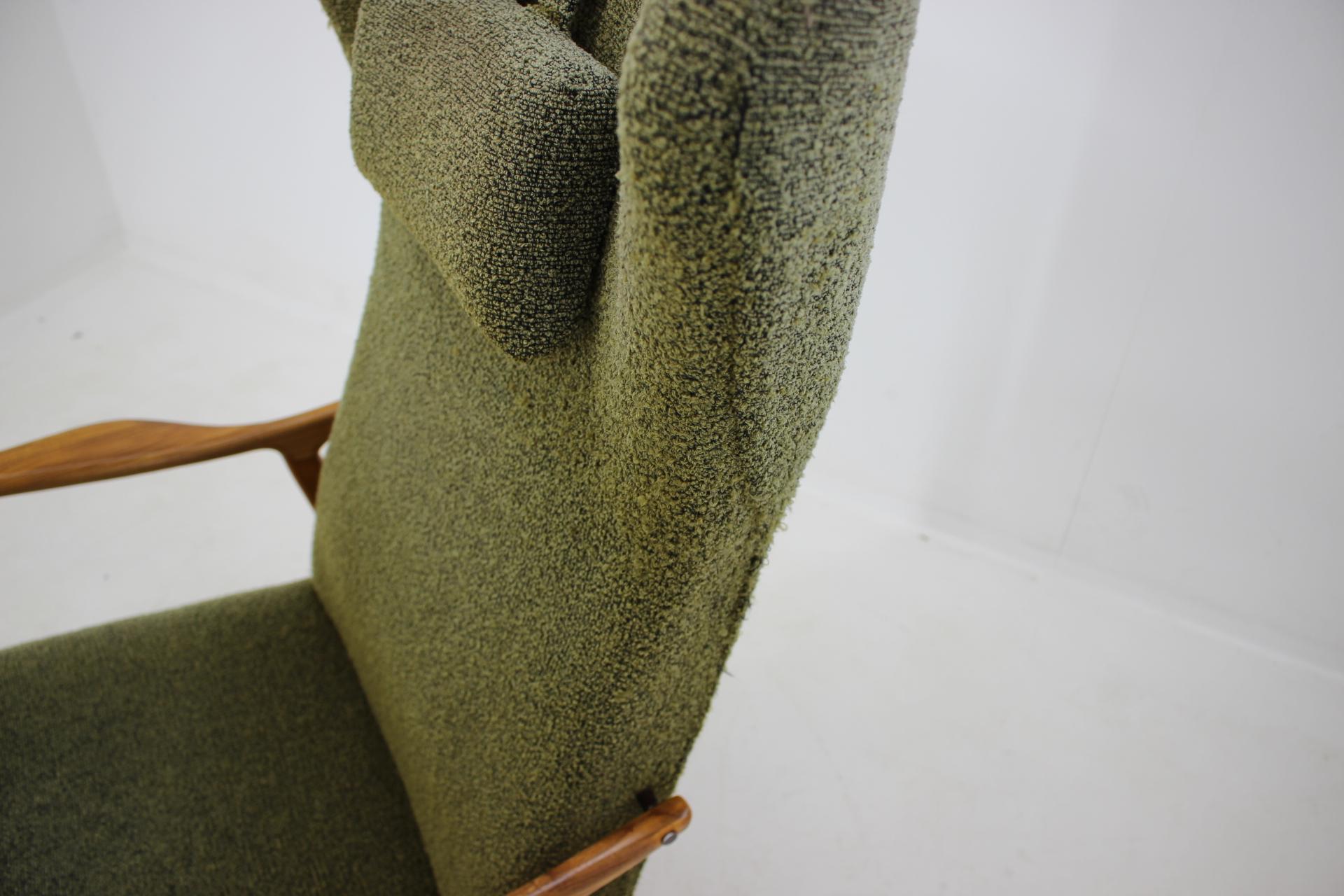 Midcentury Danish Wing Chair, 1960s 3