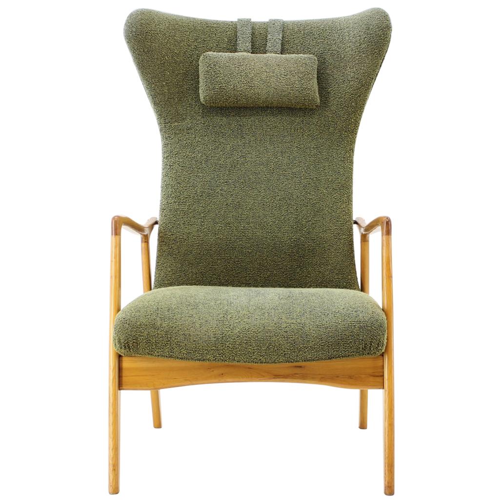 Midcentury Danish Wing Chair, 1960s