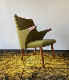 Mid century Danish Svend Skipper side chair with "papa bear" arms