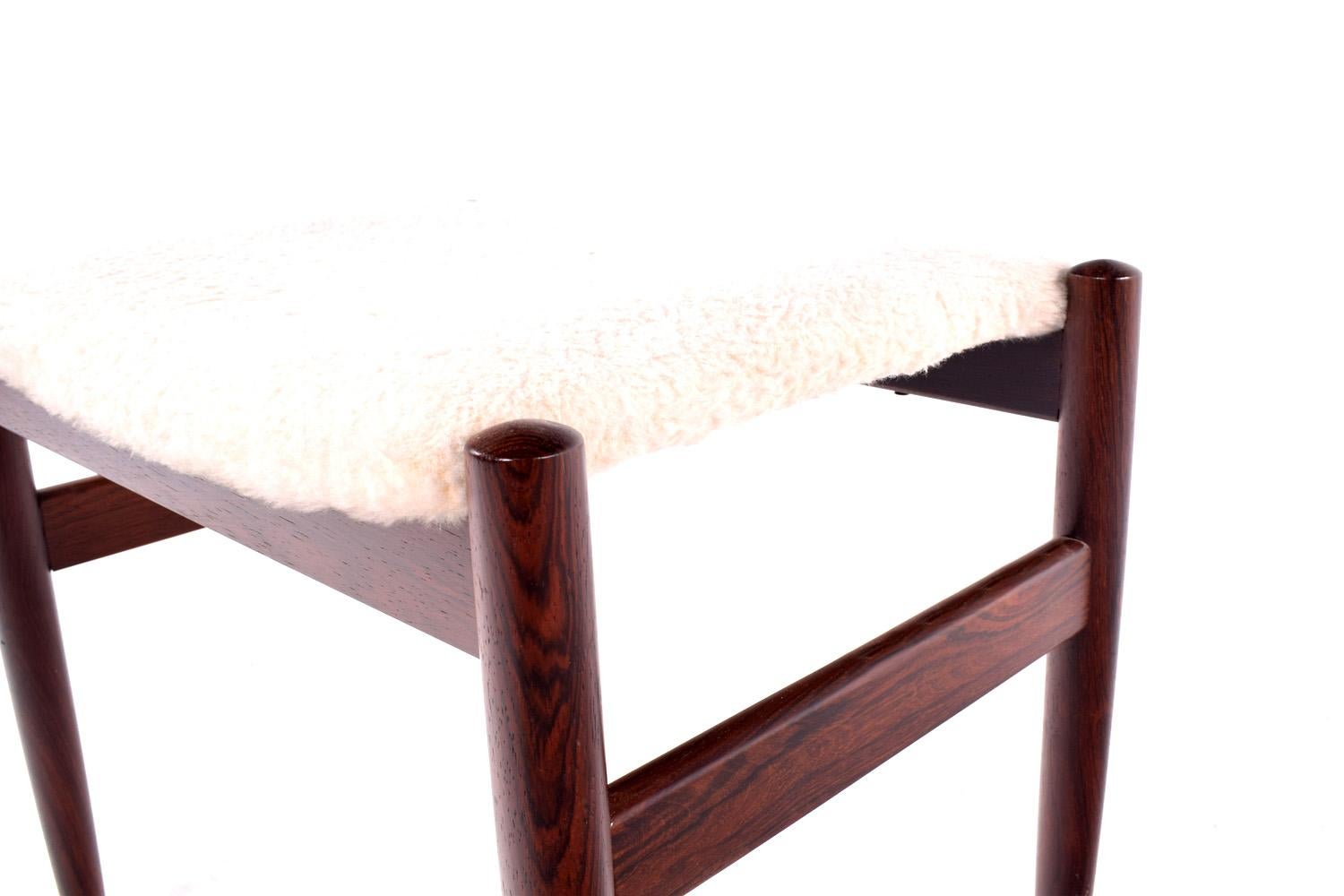 Midcentury Danish 1960s Spottrup Rosewood Stool In Good Condition In Lisboa, Lisboa