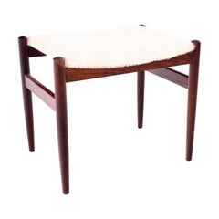 Vintage Midcentury Danish 1960s Spottrup Rosewood Stool