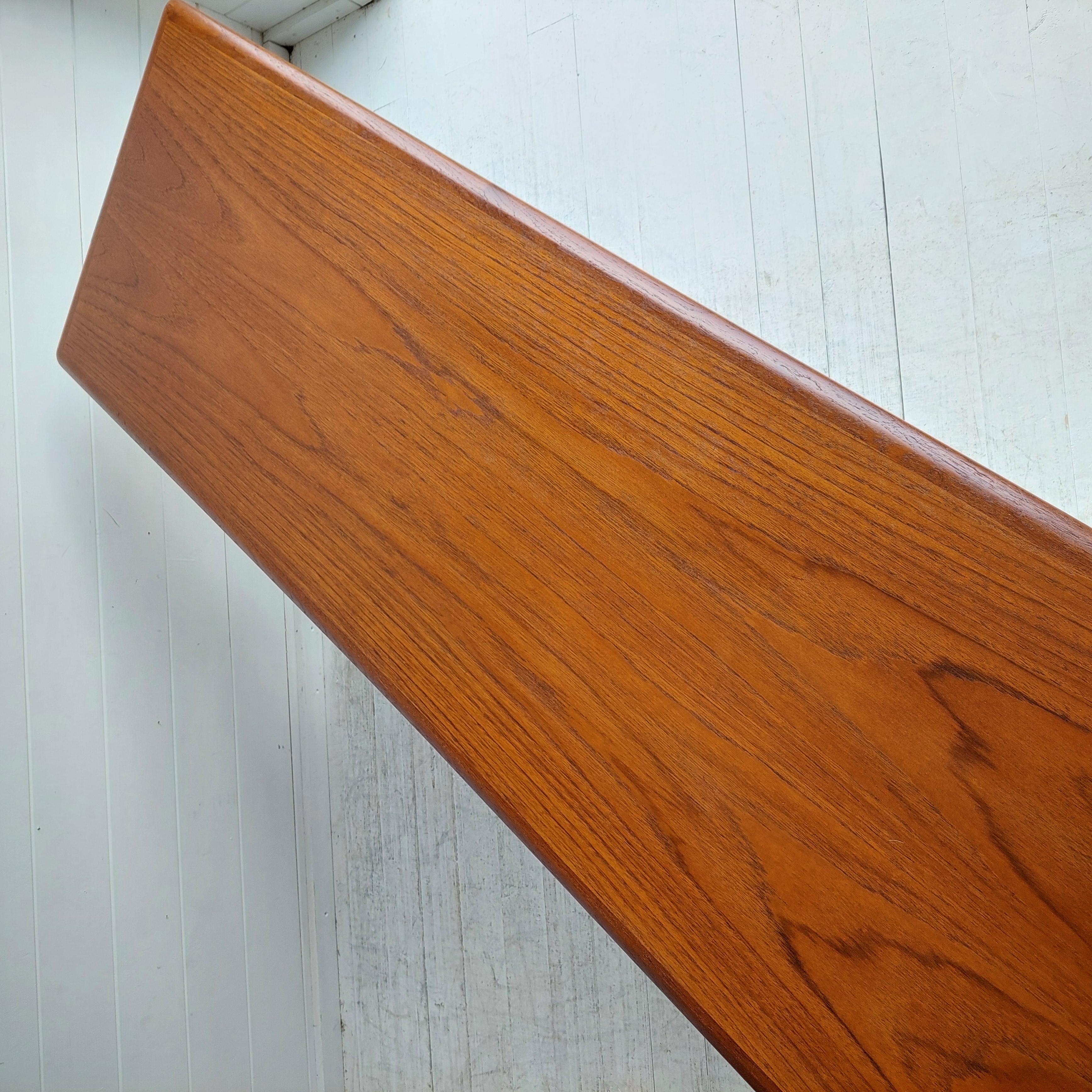 Mid Century Danish 1960’s Teak And Cane large Coffee Table By Trioh Møbler 9